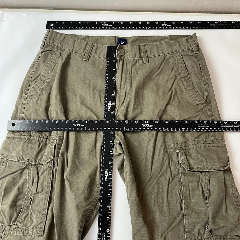 Gap Cargo Pants Mens 35x30 Green Ripstop Military Paratrooper Gorpcore Y2K
